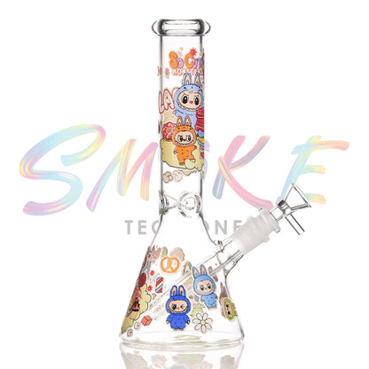 10 Inch Glow-in-the-Dark Character Glass Water Pipe CH004