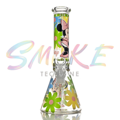 10 inch Color Splash Beaker Glass Bong CH016 - Smoke Tech One LLC