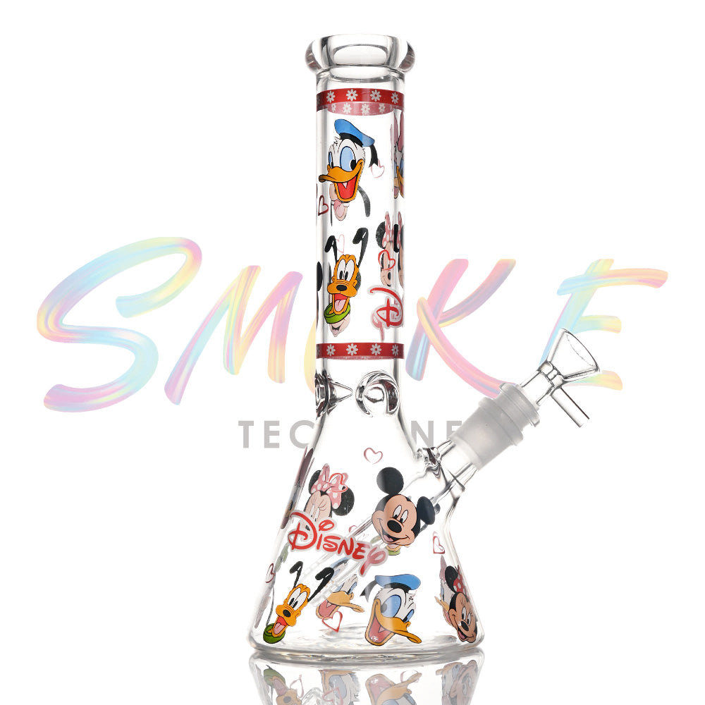 10 inch Color Splash Beaker Glass Bong CH016 - Smoke Tech One LLC