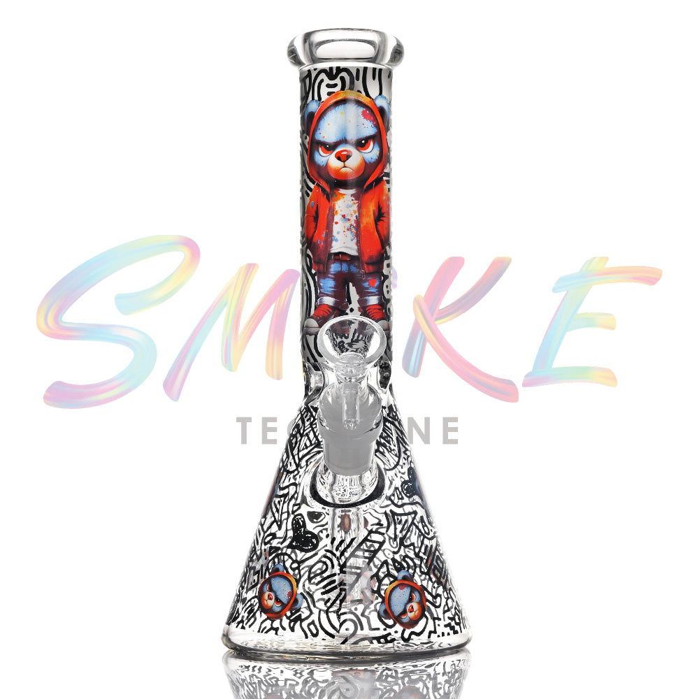 10 inch Night Blaze Glow Beaker Bong CH017 - Smoke Tech One LLC