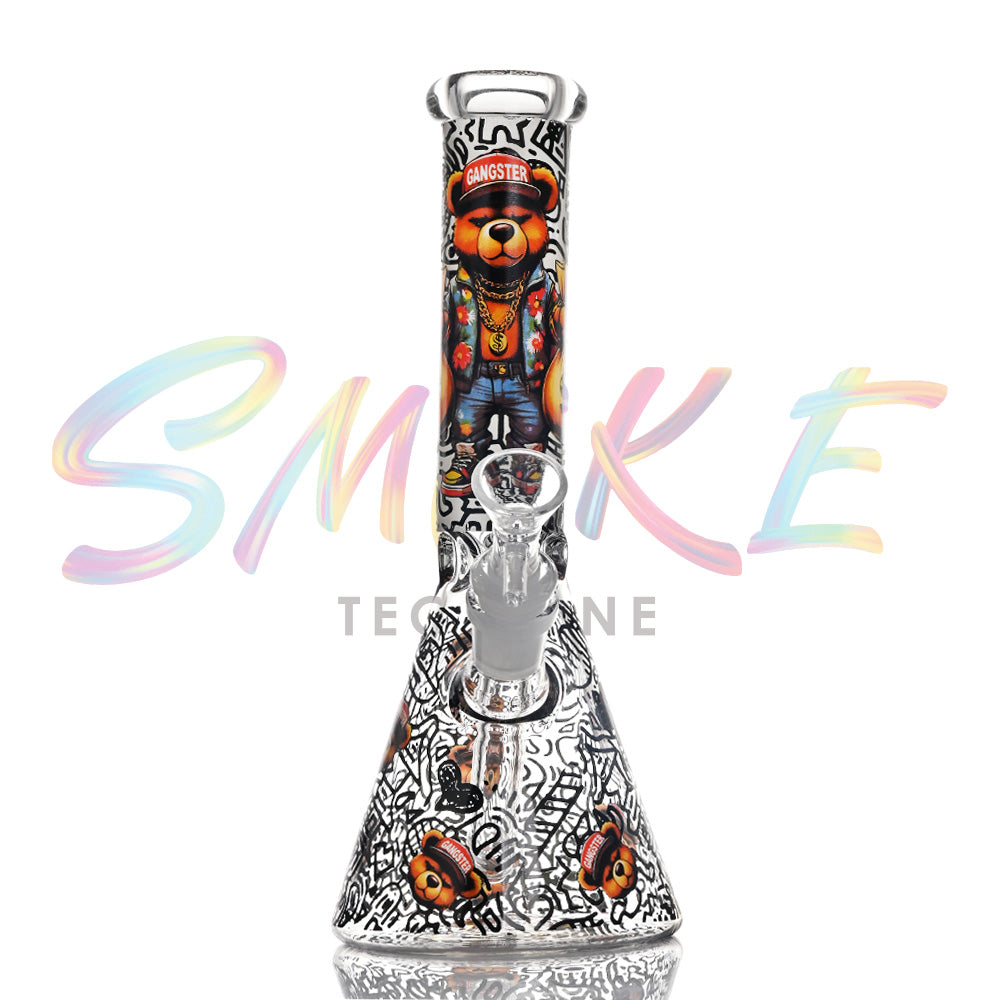 10 inch Night Blaze Glow Beaker Bong CH017 - Smoke Tech One LLC