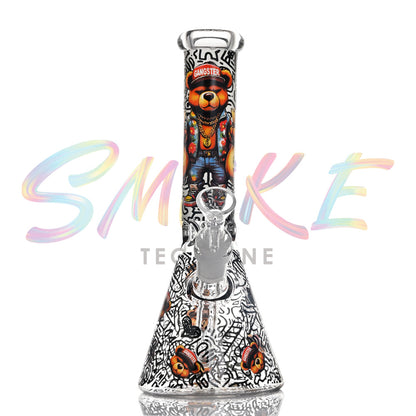 10 inch Night Blaze Glow Beaker Bong CH017 - Smoke Tech One LLC
