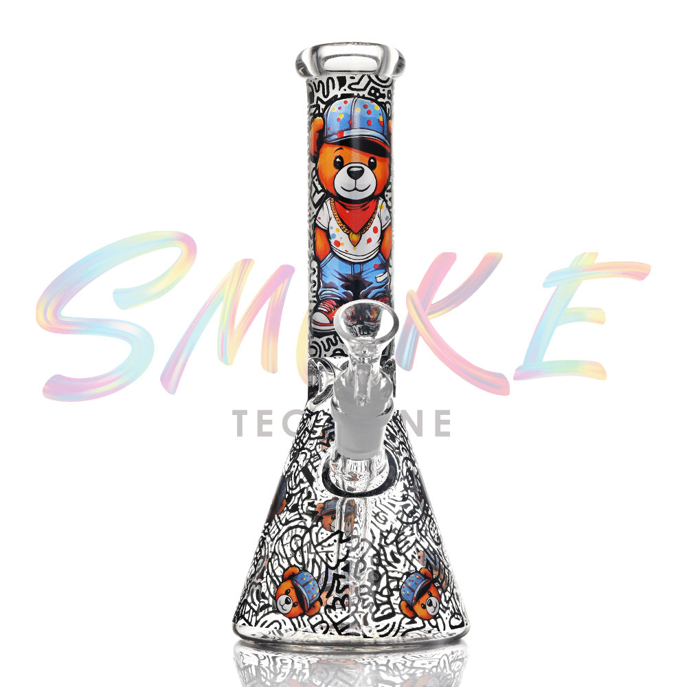 10 inch Night Blaze Glow Beaker Bong CH017 - Smoke Tech One LLC