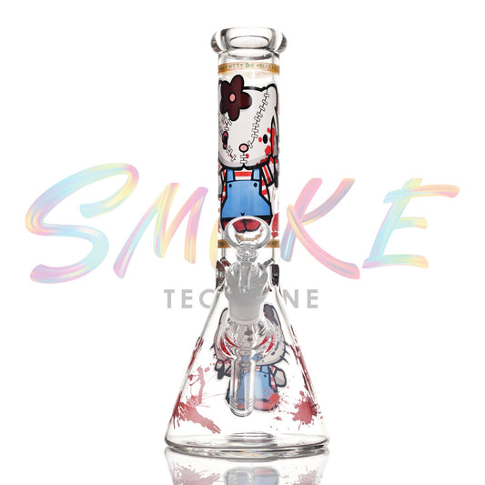 10 inch Cosmic Glow Beaker Bong CH019 - Smoke Tech One LLC