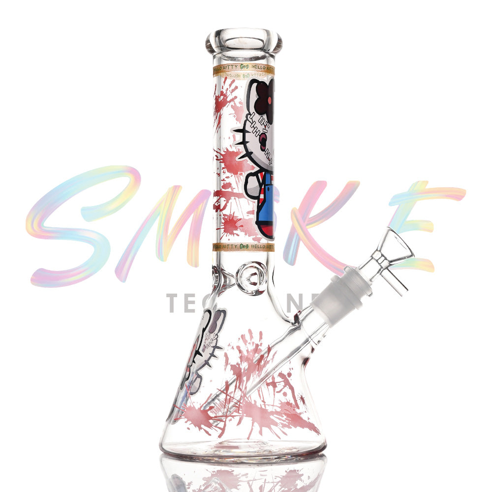 10 inch Cosmic Glow Beaker Bong CH019 - Smoke Tech One LLC