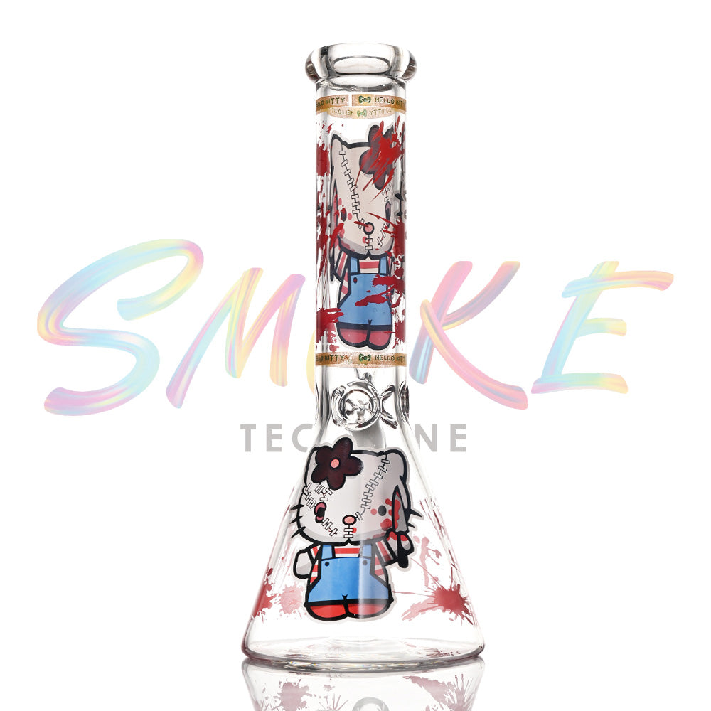 10 inch Cosmic Glow Beaker Bong CH019 - Smoke Tech One LLC