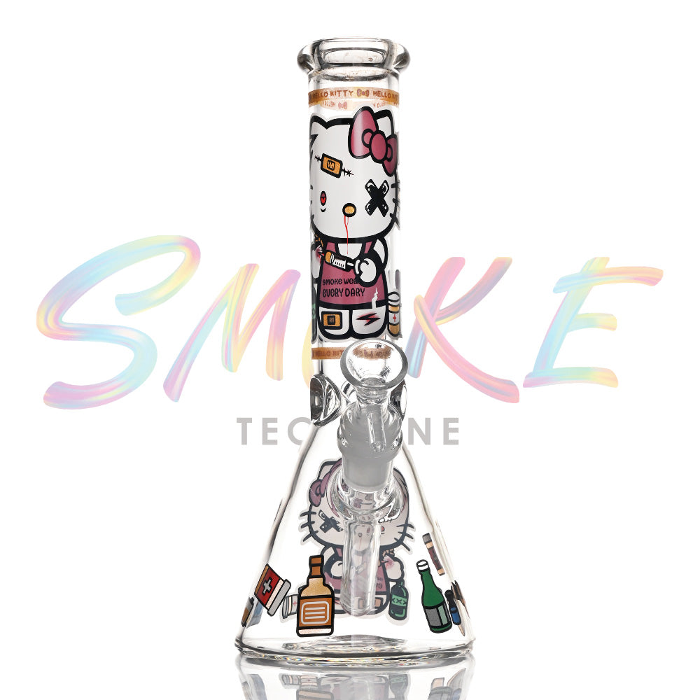 10 inch Cosmic Glow Beaker Bong CH019 - Smoke Tech One LLC