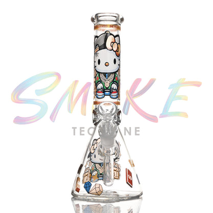 10 inch Cosmic Glow Beaker Bong CH019 - Smoke Tech One LLC
