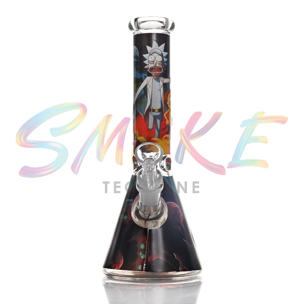10 inch Midnight Phantom Glow Beaker Bong CH021 - Smoke Tech One LLC