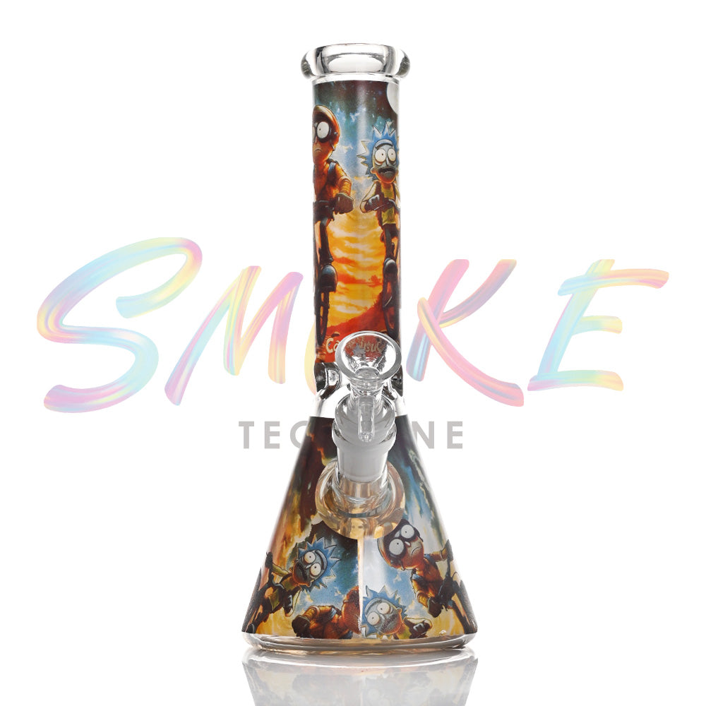 10 inch Midnight Phantom Glow Beaker Bong CH021 - Smoke Tech One LLC