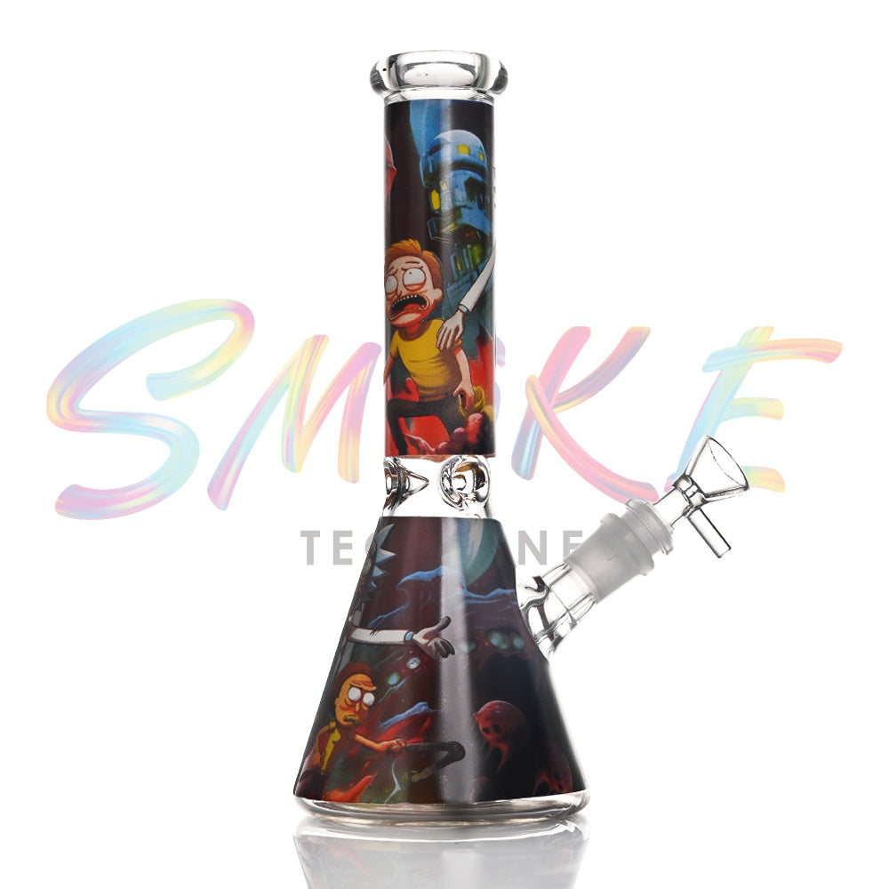 10 inch Midnight Phantom Glow Beaker Bong CH021 - Smoke Tech One LLC