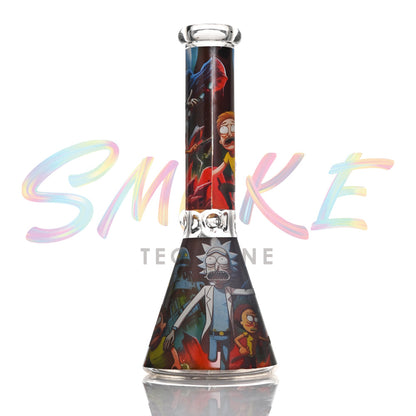 10 inch Midnight Phantom Glow Beaker Bong CH021 - Smoke Tech One LLC