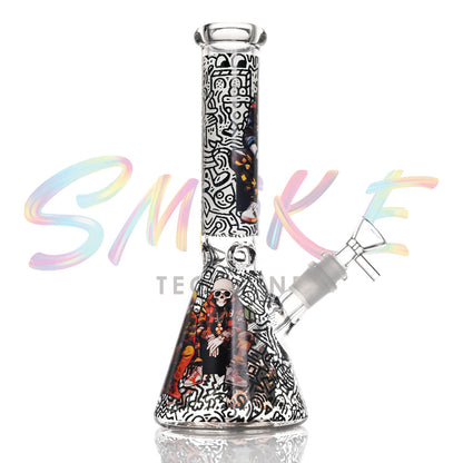 10 inch Neon Street Glow Beaker Bong CH023 - Smoke Tech One LLC