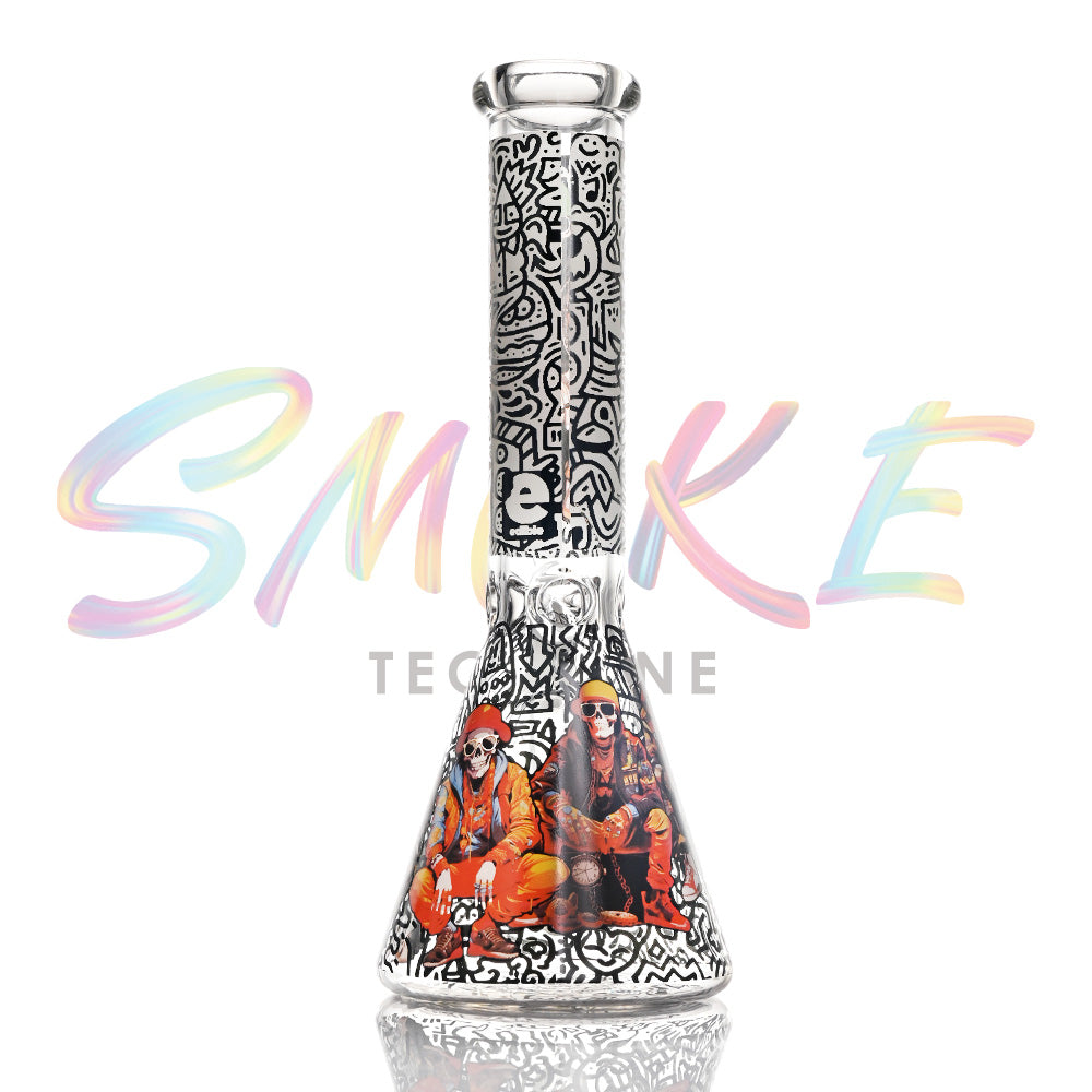 10 inch Neon Street Glow Beaker Bong CH023 - Smoke Tech One LLC