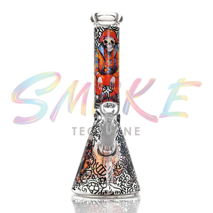 10 inch Neon Street Glow Beaker Bong CH023 - Smoke Tech One LLC