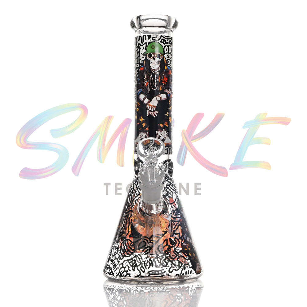 10 inch Neon Street Glow Beaker Bong CH023 - Smoke Tech One LLC