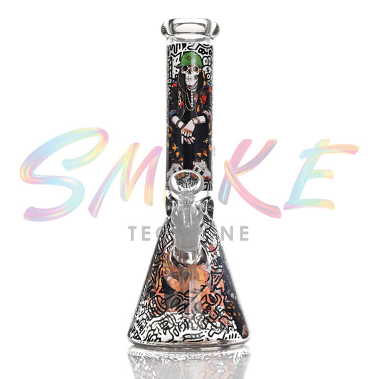 10 inch Neon Street Glow Beaker Bong CH023 - Smoke Tech One LLC