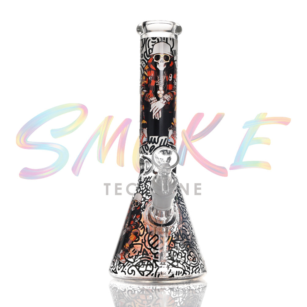 10 inch Neon Street Glow Beaker Bong CH023 - Smoke Tech One LLC