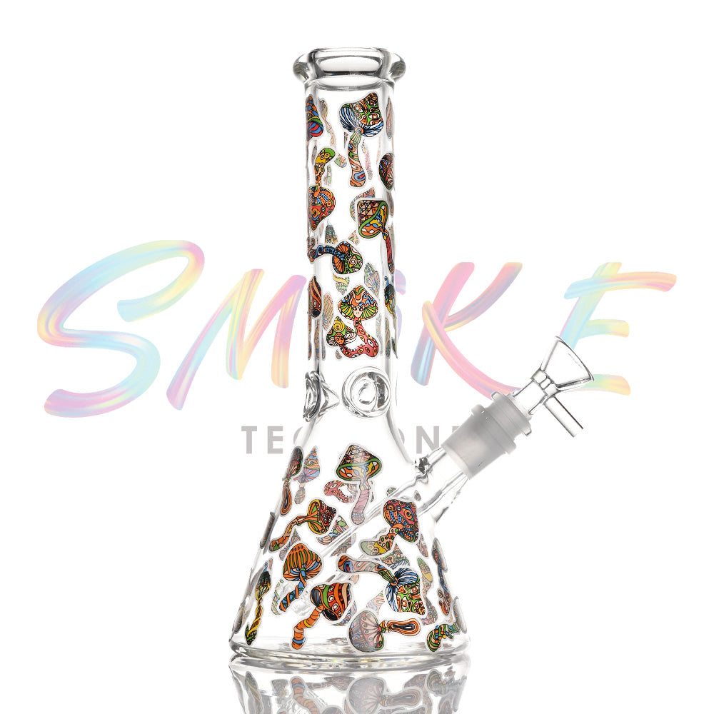 10 inch Glow Pop Art Beaker Bong CH024 - Smoke Tech One LLC