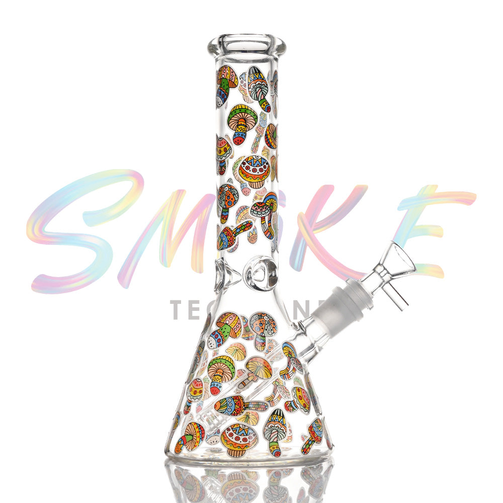 10 inch Glow Pop Art Beaker Bong CH024 - Smoke Tech One LLC