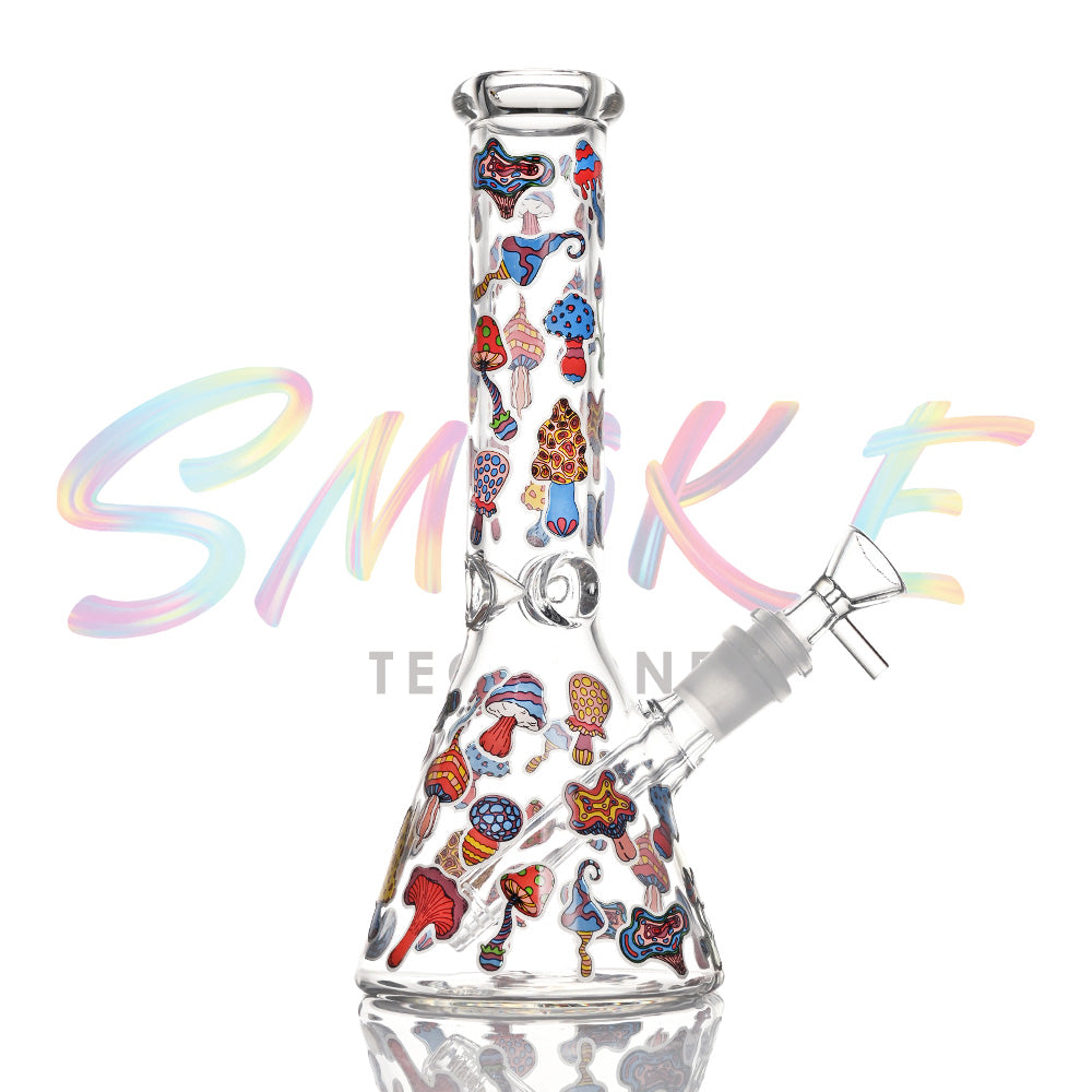 10 inch Glow Pop Art Beaker Bong CH024 - Smoke Tech One LLC