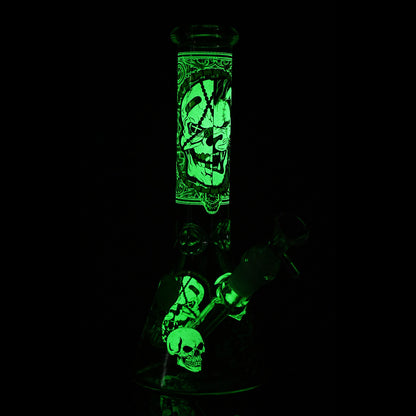 10 inch Phantom Glow Beaker Bong CH027 - Smoke Tech One LLC
