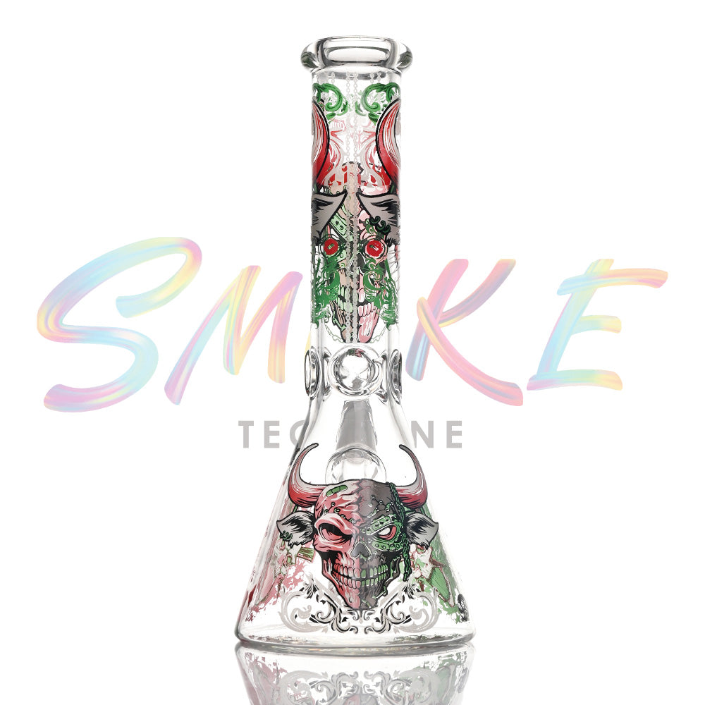 10 inch Phantom Glow Beaker Bong CH027 - Smoke Tech One LLC