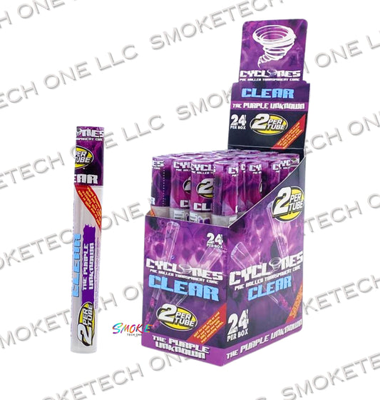 Cyclone Clear Cones - Purple - Smoke Tech One LLC