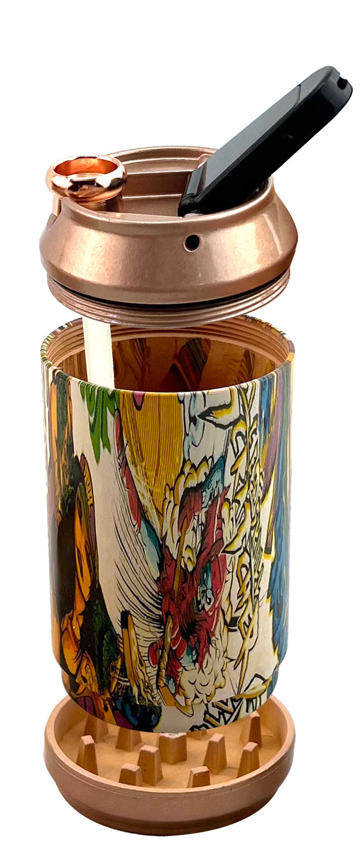 DK Glass Jar Grinder with Storage DK0354