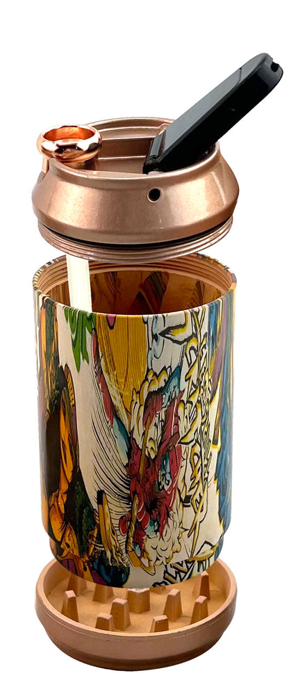 DK Glass Jar Grinder with Storage DK0354