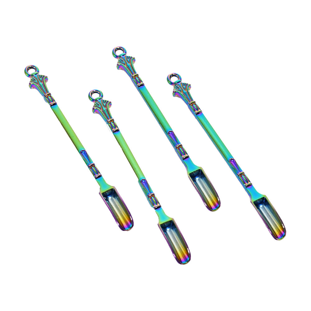 Iridescent Engraved Dabber DK3078-2 - Smoke Tech One LLC