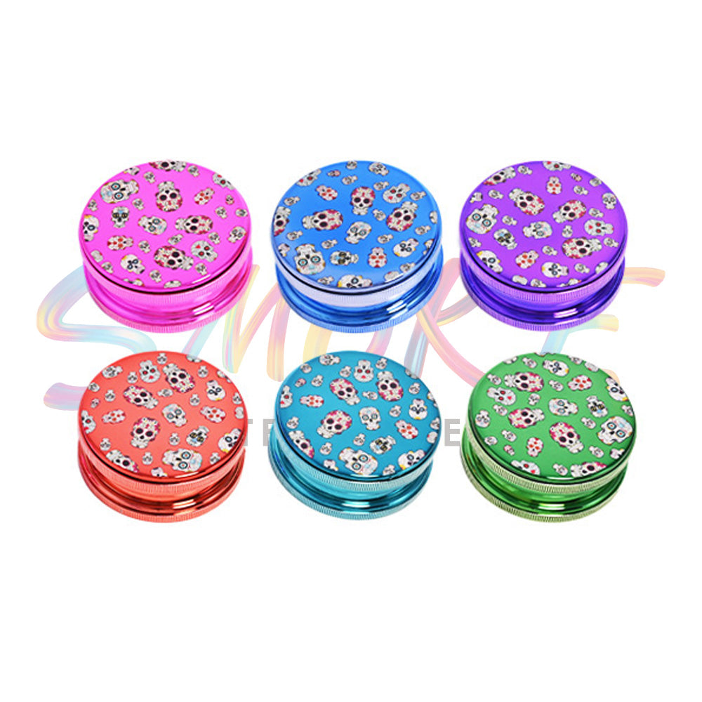 D&K High-Quality Skull-Pattern Acrylic Herb Grinder DK4004N - Smoke Tech One LLC
