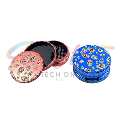 D&K High-Quality Skull-Pattern Acrylic Herb Grinder DK4004N - Smoke Tech One LLC