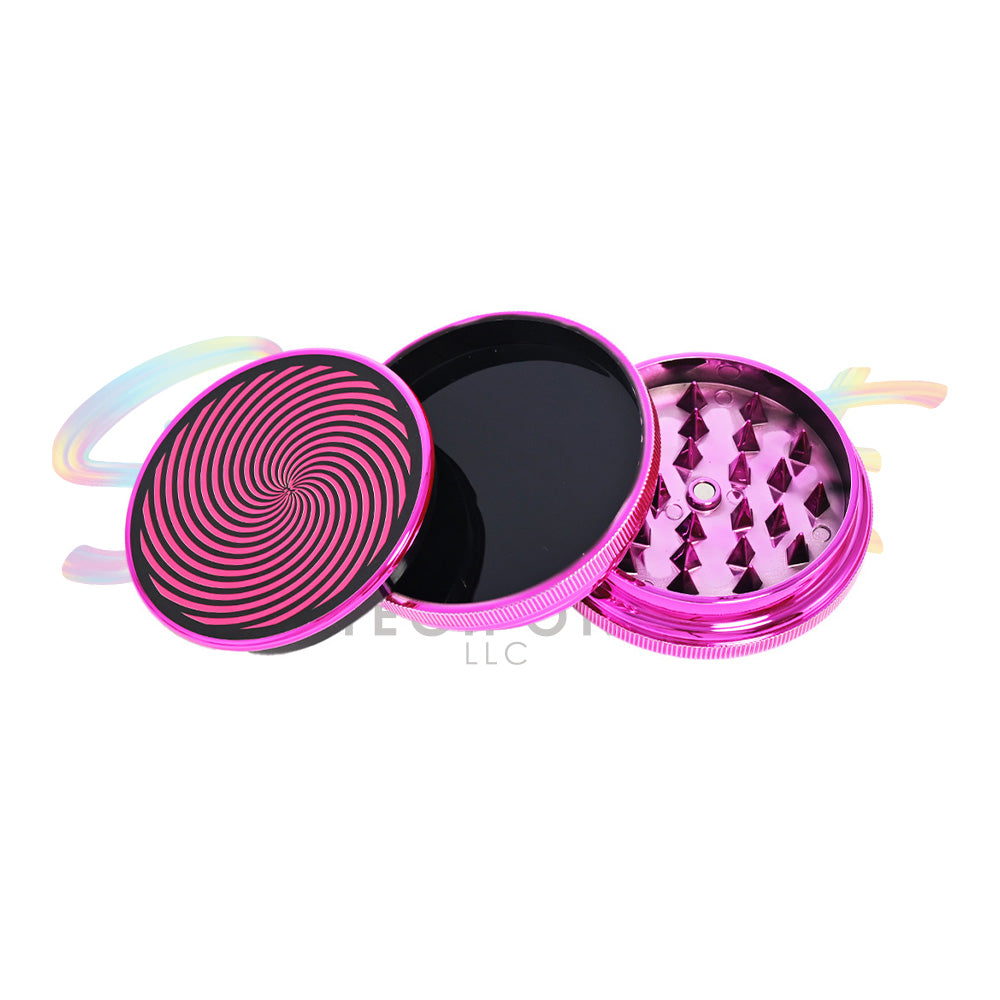 D&K Vibrant Spiral Acrylic Herb Grinder DK4004P - Smoke Tech One LLC