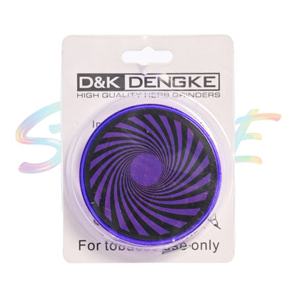 D&K Vibrant Spiral Acrylic Herb Grinder DK4004P - Smoke Tech One LLC