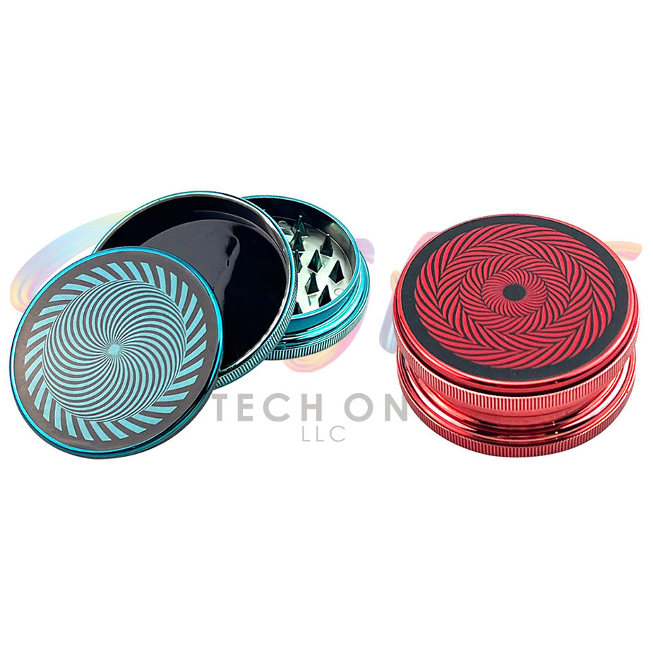 D&K Vibrant Spiral Acrylic Herb Grinder DK4004P - Smoke Tech One LLC