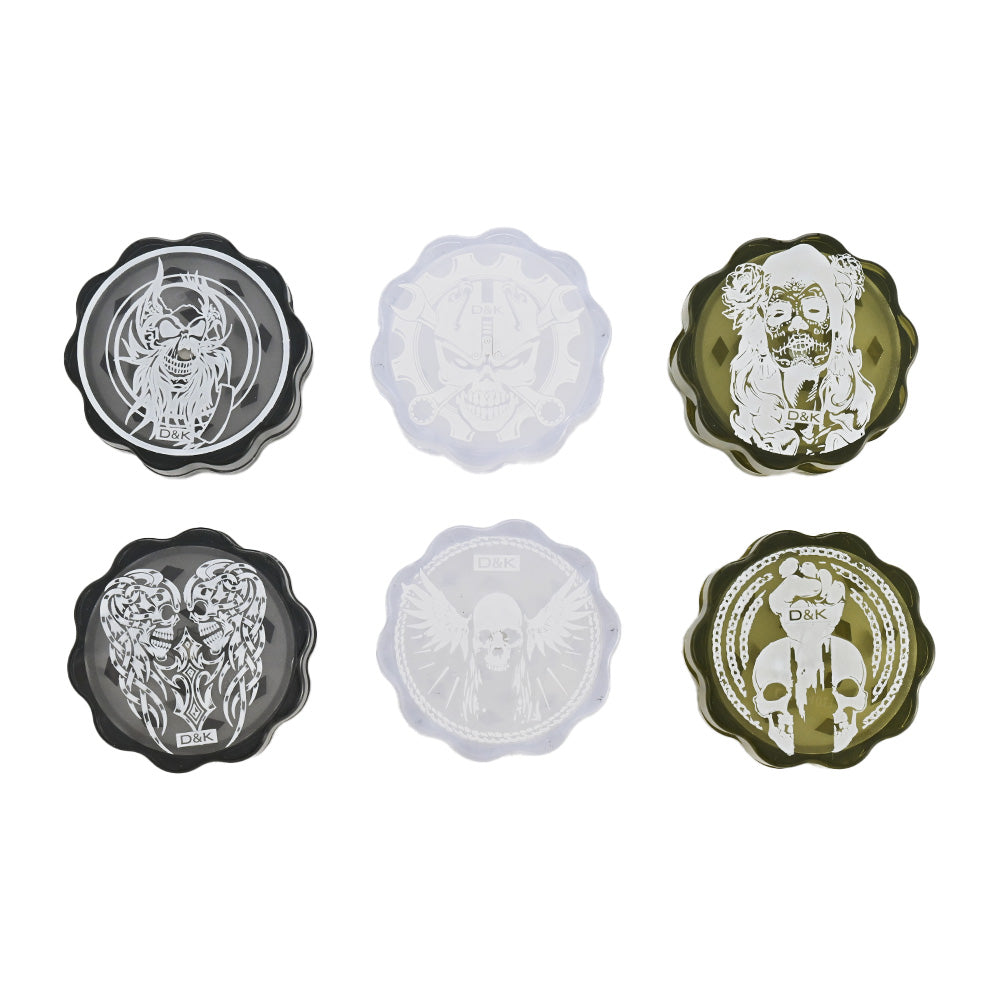 Acrylic Skull & Angel Herb Grinder DK4011A