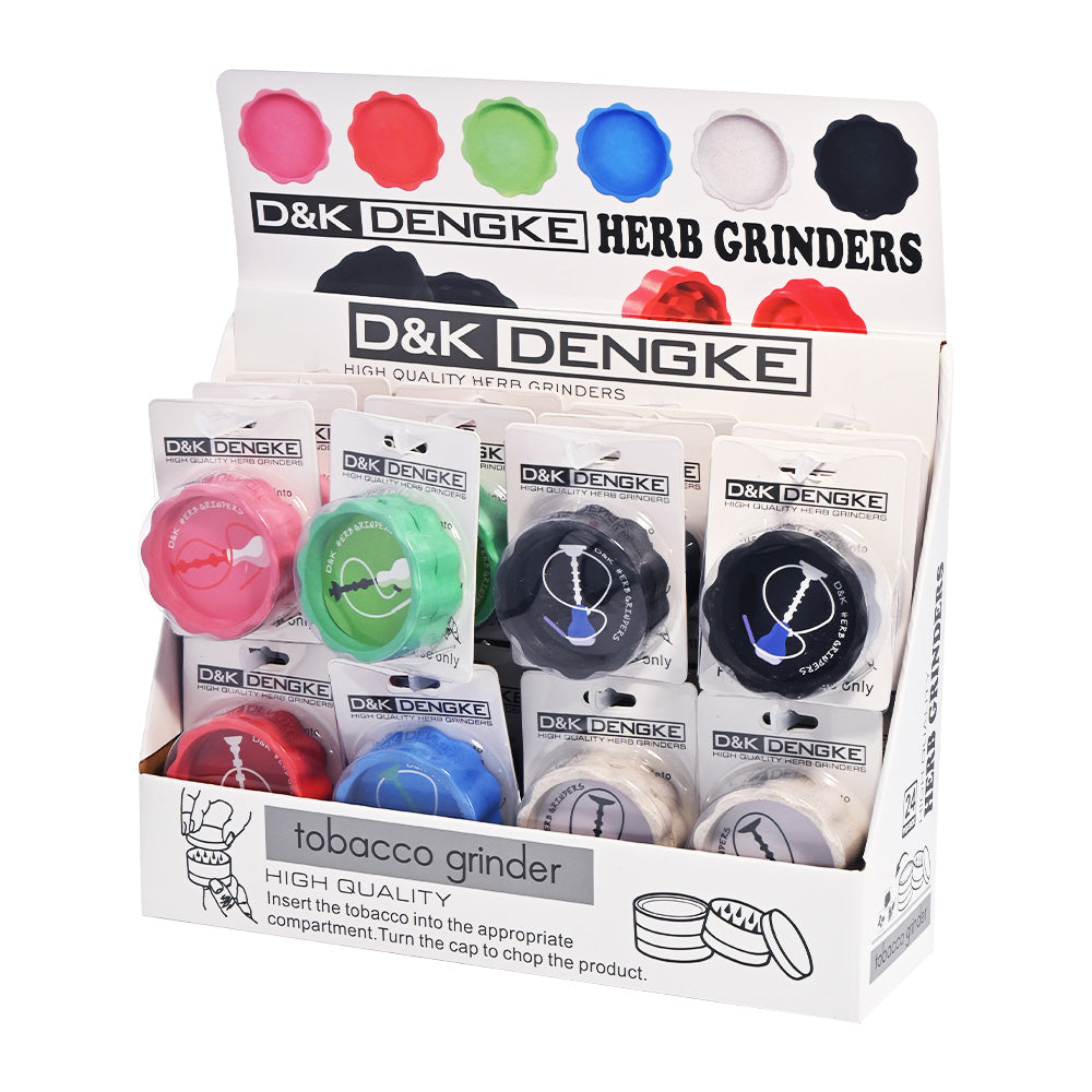 2-Piece Plastic Herb Grinder DK4011BE