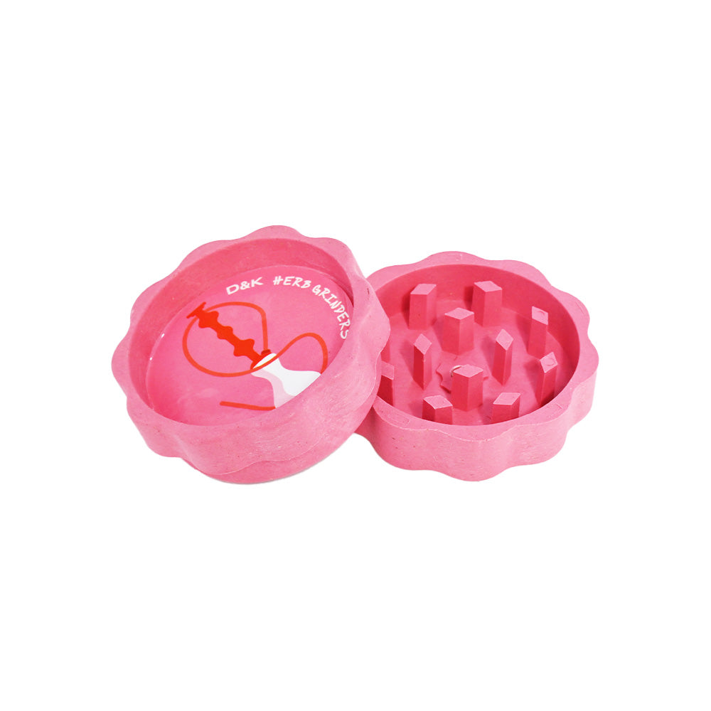 2-Piece Plastic Herb Grinder DK4011BE