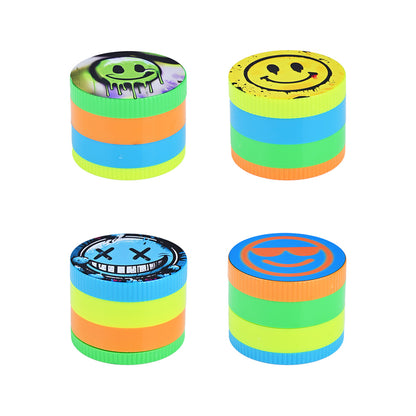DK Pocket-Sized Herb Grinder Smiley Face Design DK4039G-4
