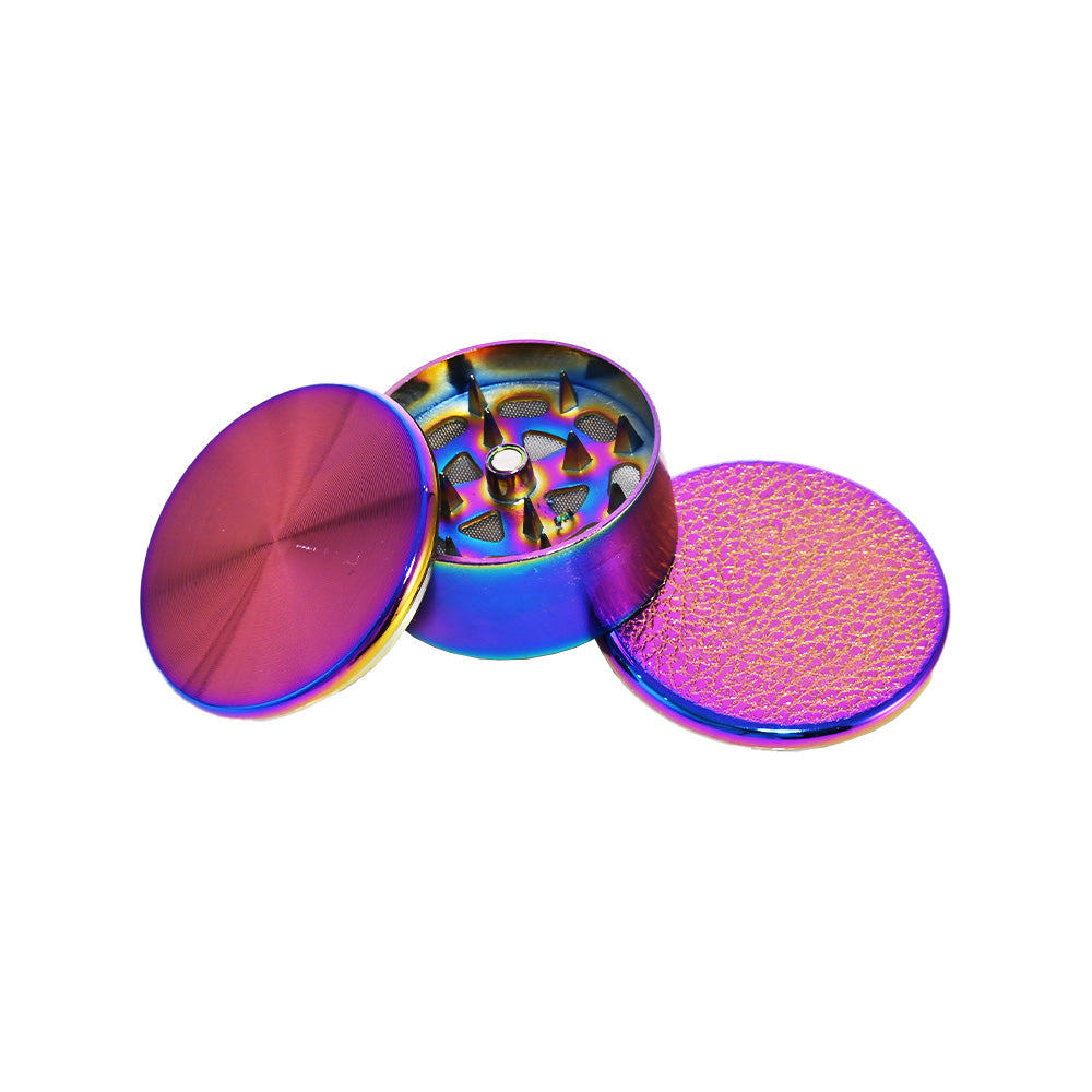 Rainbow Titanium 3-Piece Magnetic Herb Grinder DK5015P