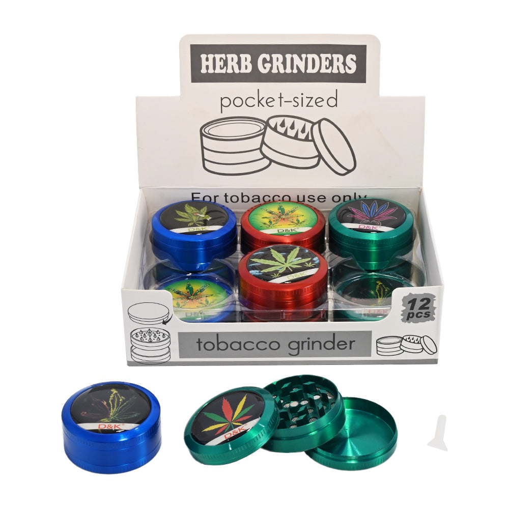 D&K 3-Piece Metal Herb Grinder DK5019-3