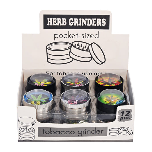 3D Dome Top 3-Piece Metal Herb Grinder DK5036-3