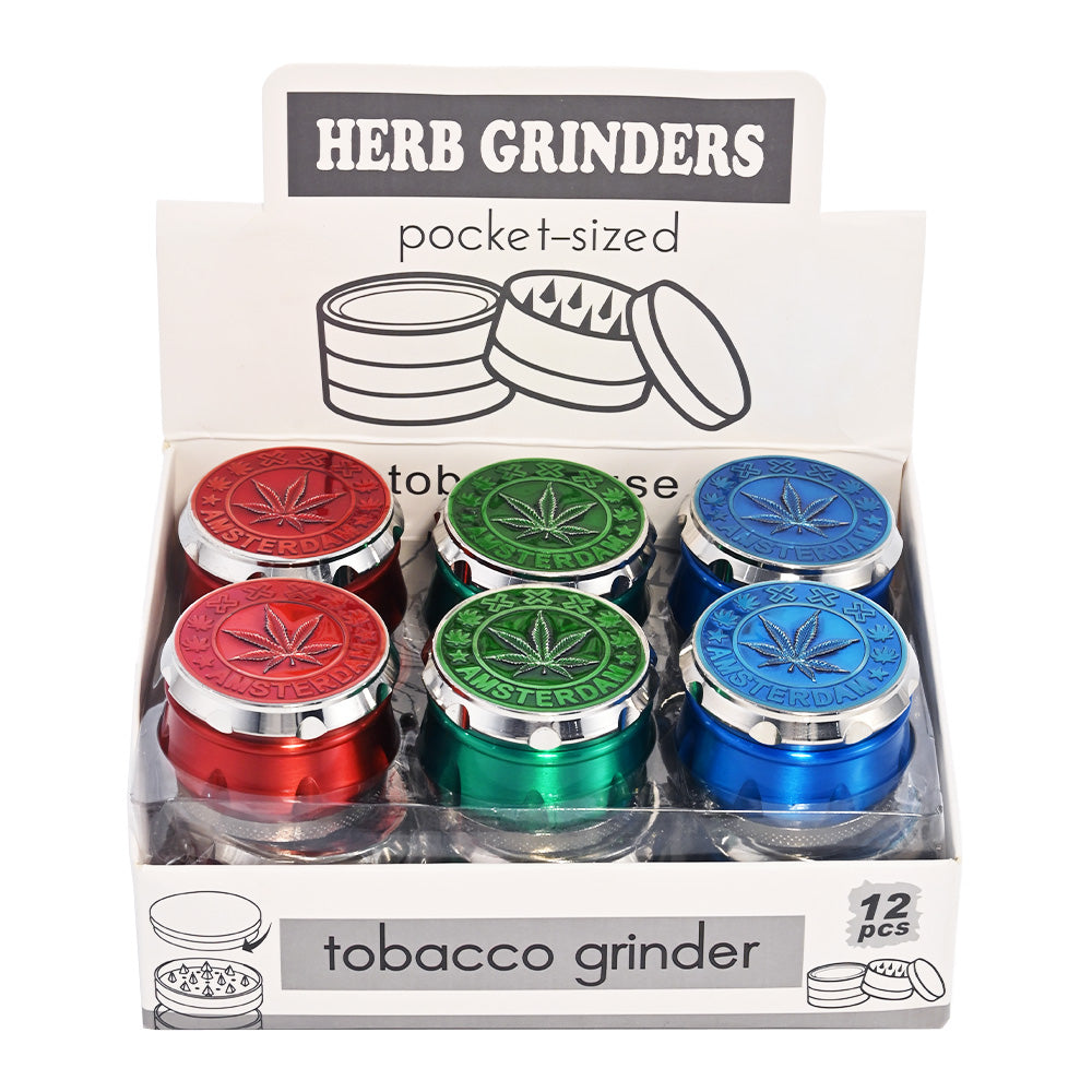 Amsterdam 4-Piece Metal Herb Grinder DK5083N-4