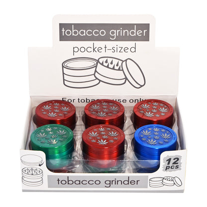 Multi-Leaf Engraved Design Herb Grinder DK5149-3