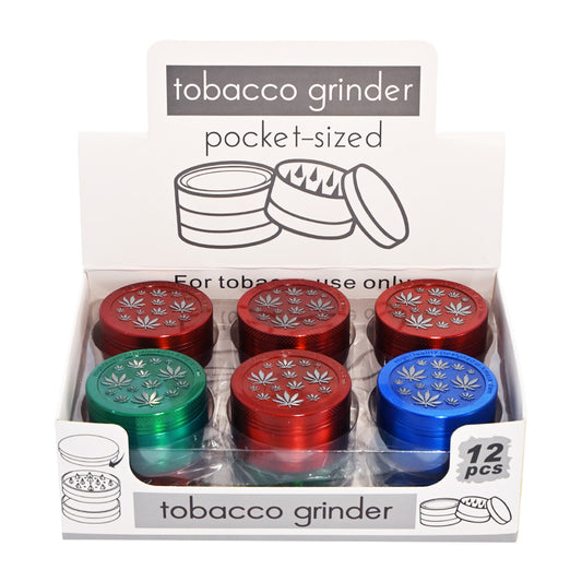 Multi-Leaf Engraved Design Herb Grinder DK5149-3