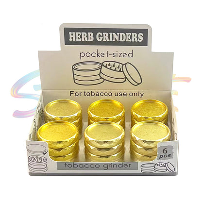 Gold Leaf Royale Pocket Grinder DK5257Y-4 - Smoke Tech One LLC