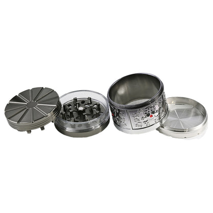 DK Engraved Metal Herb Grinder DK5263-4