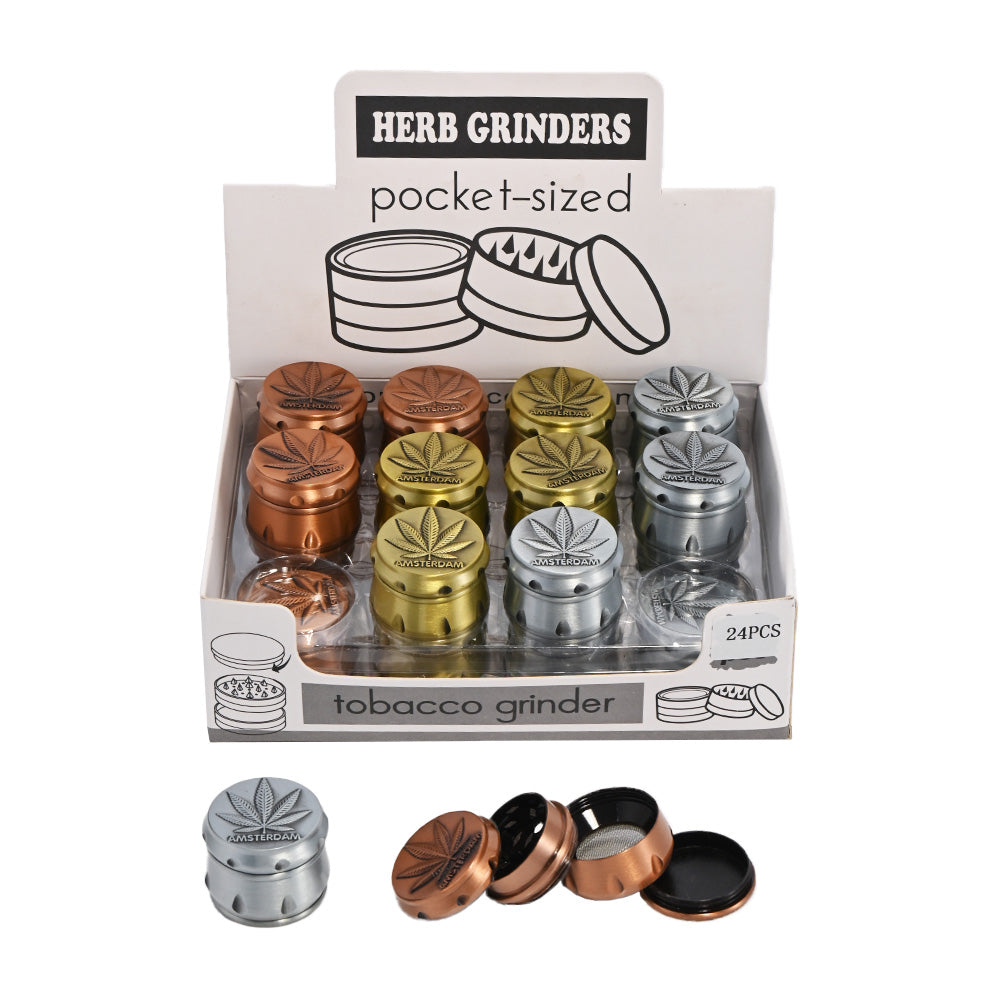 D&K 4 part metal herb grinder DK5776b-4