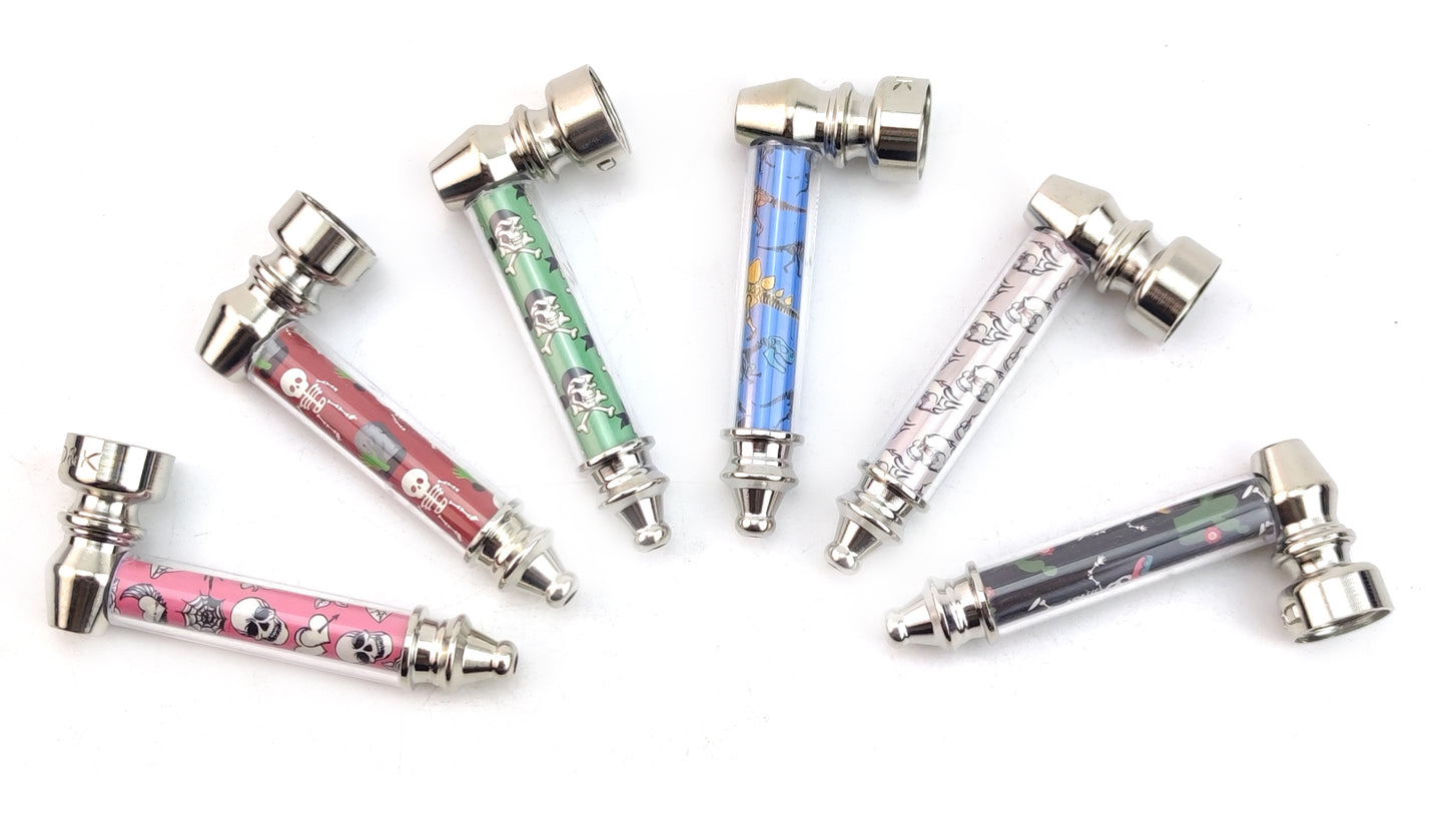 D&K 2-in-1 Metal Pipe & Herb Grinder DK7107C